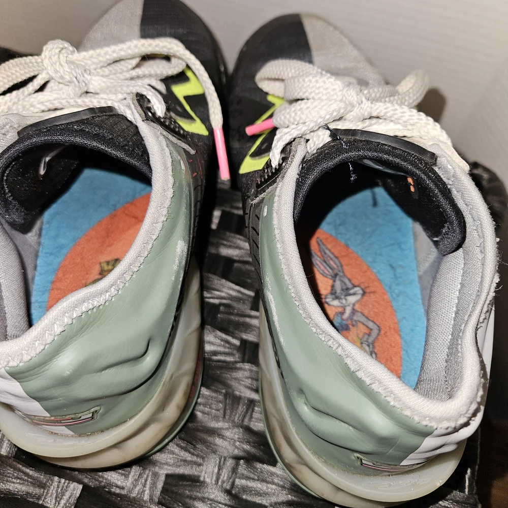 Nike Kids' Multicolor Sneakers with Pink and Yellow Accents Tune Squad Sz 4.5Y